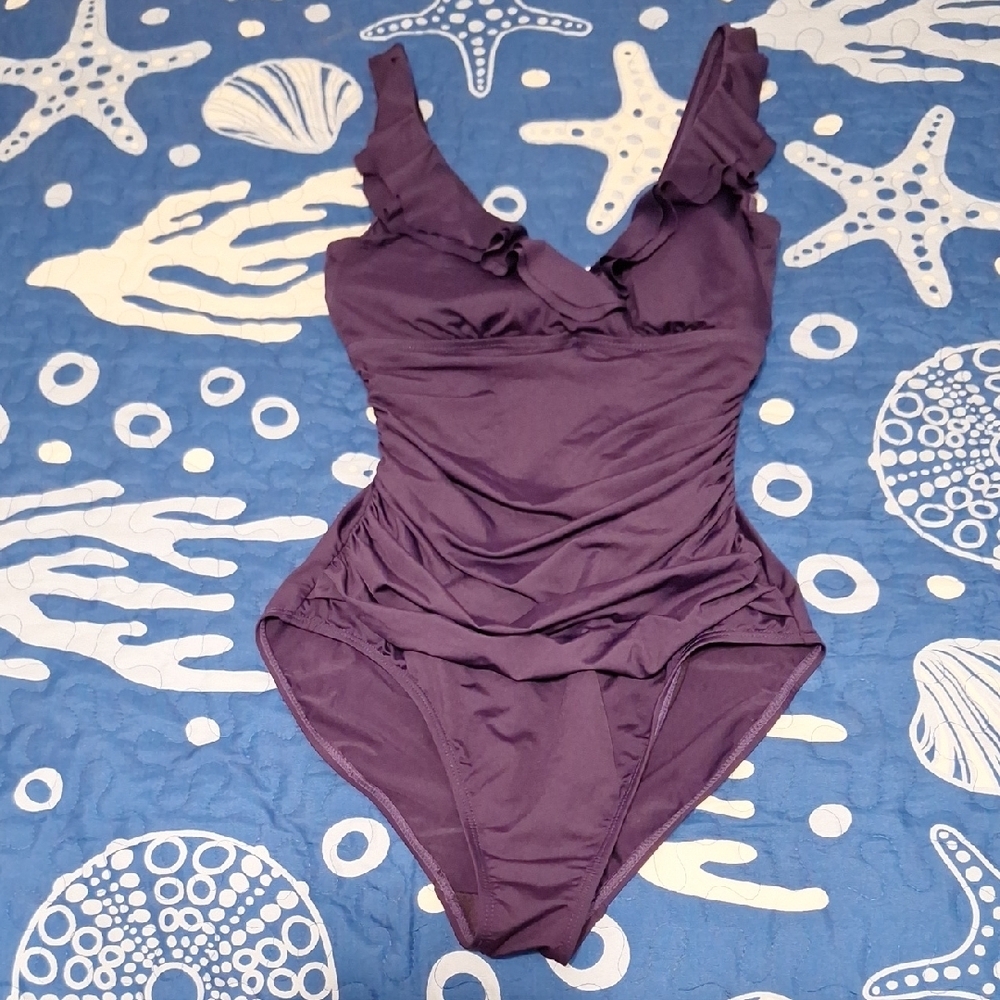 Ralph Lauren Deep Purple Swimsuit